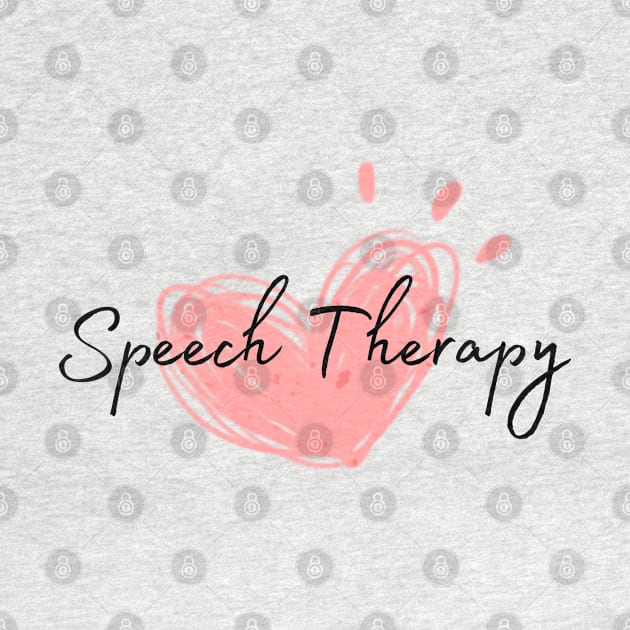 Speech Therapy Heart by Daisy Blue Designs